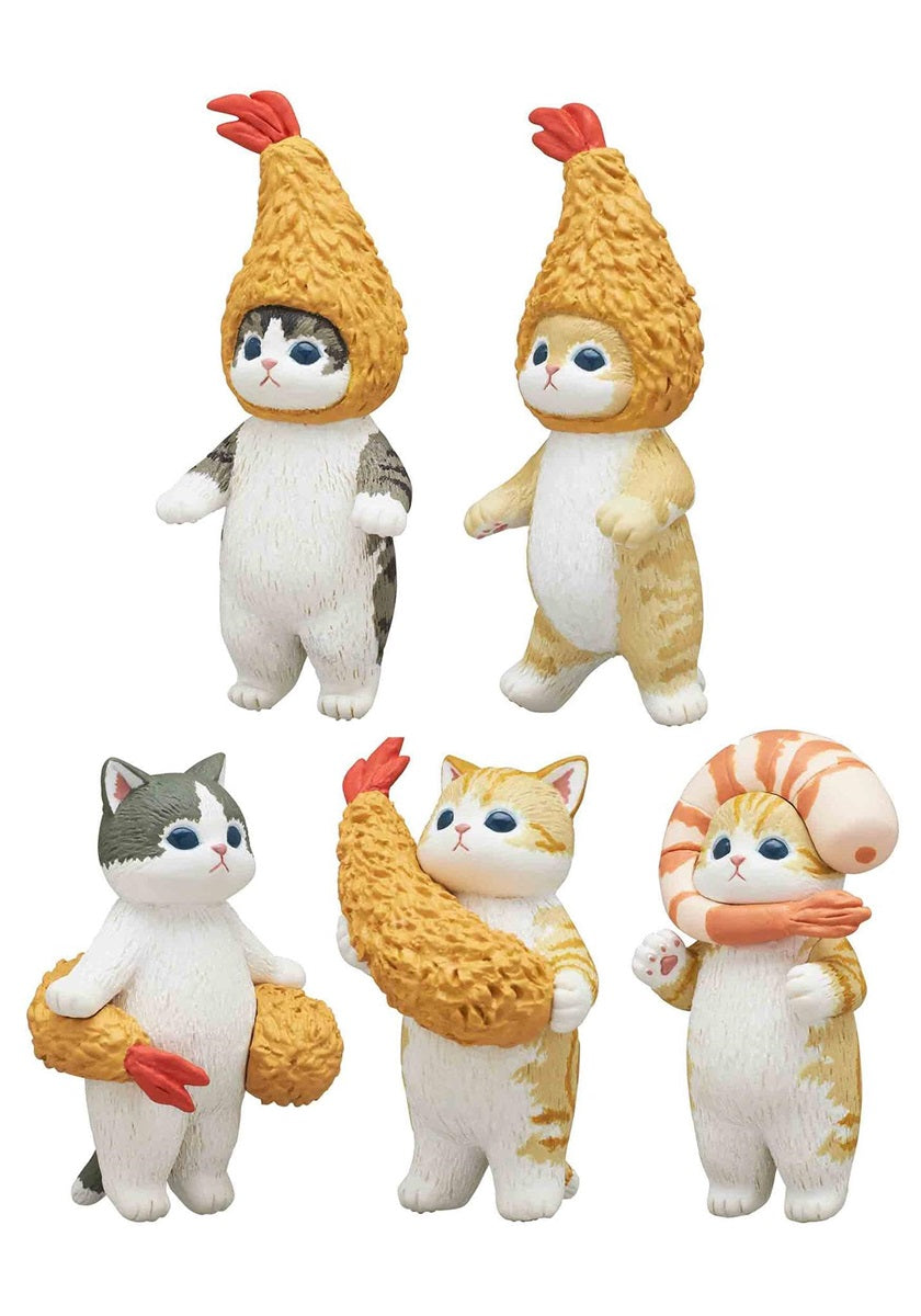 Parade Inc. Mofusand Fried Shrimp Cat Blind Box - 1 of 5 Collectable Figurines - Fun, Versatile Decoration for Cat Enthusiasts - Single Pack