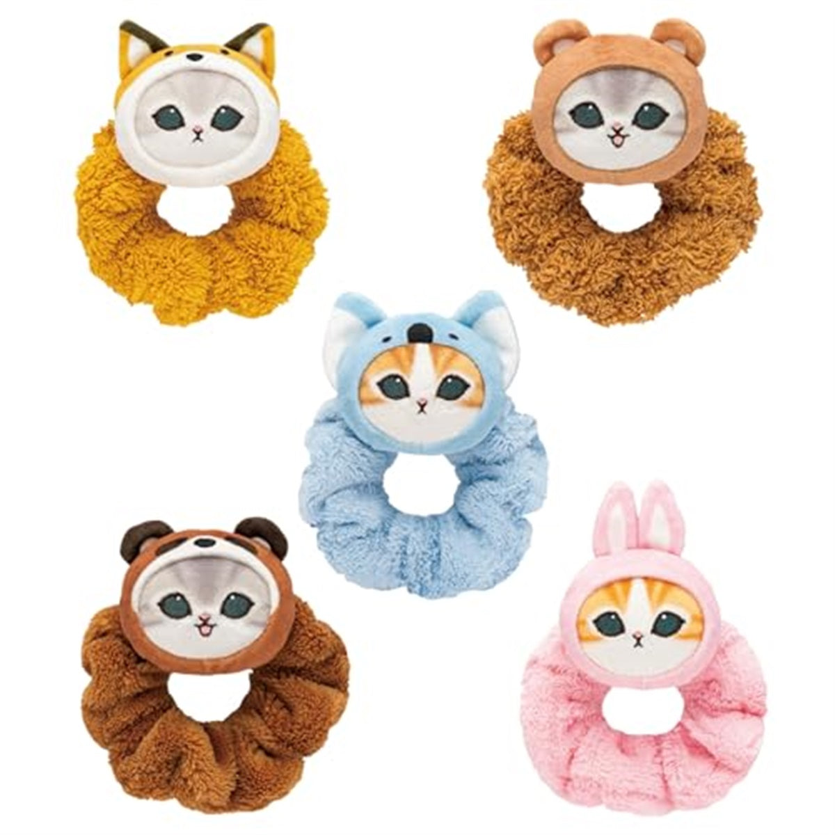 Mofusand Meow Pants! Scrunchies Blind Box (1 Random Design) – Kawaii Collectible Hair Accessory – 1 of 5 Variations – For Adult Fans - Single Pack