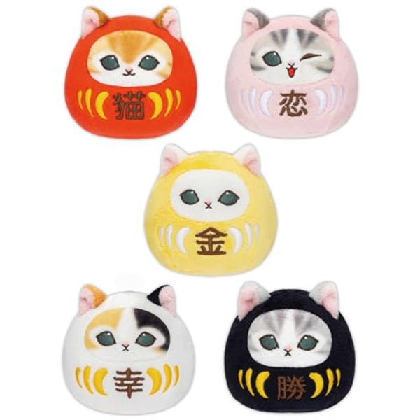 Parade Inc. mofusand Daruma Meow Collectible Plush Mascot – One Random Design (1 of 5 Possible Designs) - Single Pack