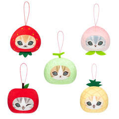 Parade Inc. mofusand Fresh Fruit Meow Face Plush Blind Box – 5 Variations (Receive 1 Random), Kawaii Cat Collectible Plush Keychain for Adults & Pop Culture Fans - Single Pack