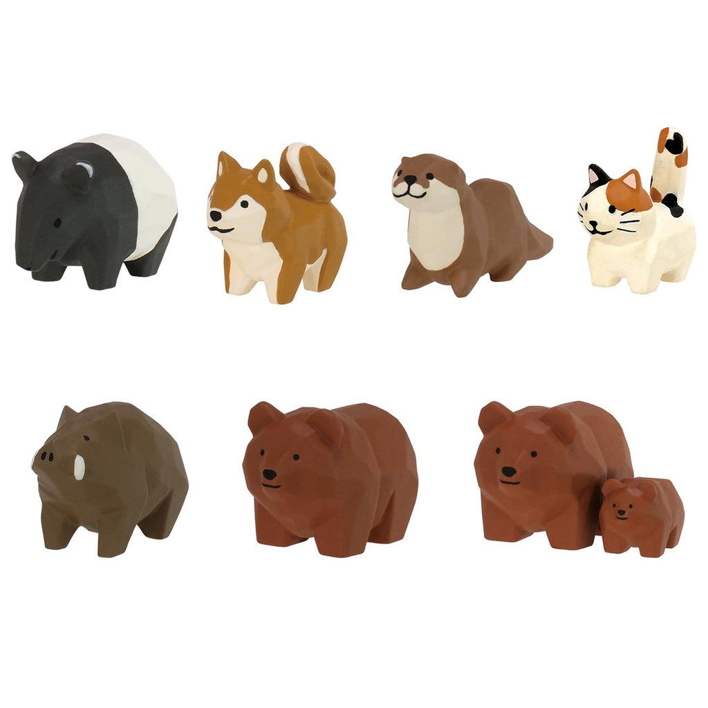 Qualia Tokyo Seiji Kawasaki Woodcarved Animals Blind Box Figures -Blind Box Includes 1 of 7 Collectable Figurines – for Ages 15+ – Authentic Japanese Figure for Desk or Shelf Décor - Single Pack
