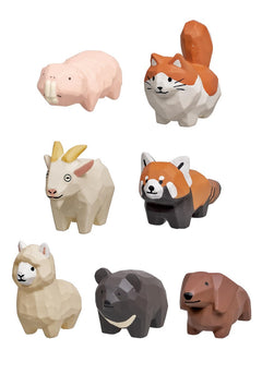 Qualia Tokyo Seiji Kawasaki Woodcarved Animals vol.2 Blind Box Figures -Blind Box Includes 1 of 7 Collectable Figurines – for Ages 15+ – Authentic Japanese Figure for Desk or Shelf Décor - Single Pack