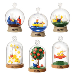 Re-Ment Miffy Terrarium Blind Box-Trading Figure- 1 Random Variation (1 of 6 Styles), Official Miffy Collectible Display Accessory - Single Pack