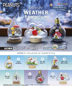 Rement Snoopy Weather Terrarium 1 Box H 4.5 x W 2.8 x D 3.1 inches (115 x 70 x 80 mm) ATBC-PVC - Single Pack