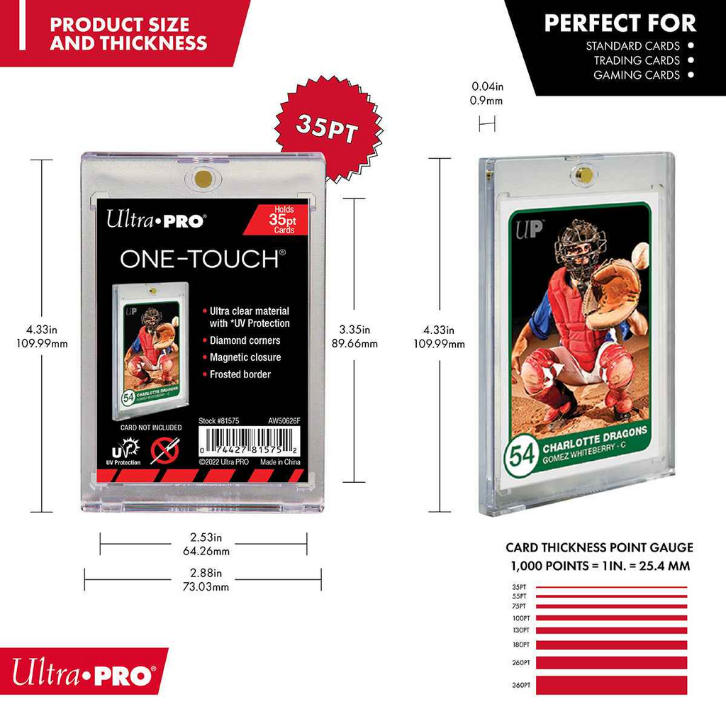 UltraPro One Touch Magnetic Holder 35pt Clear 1 Pack UPI-81575