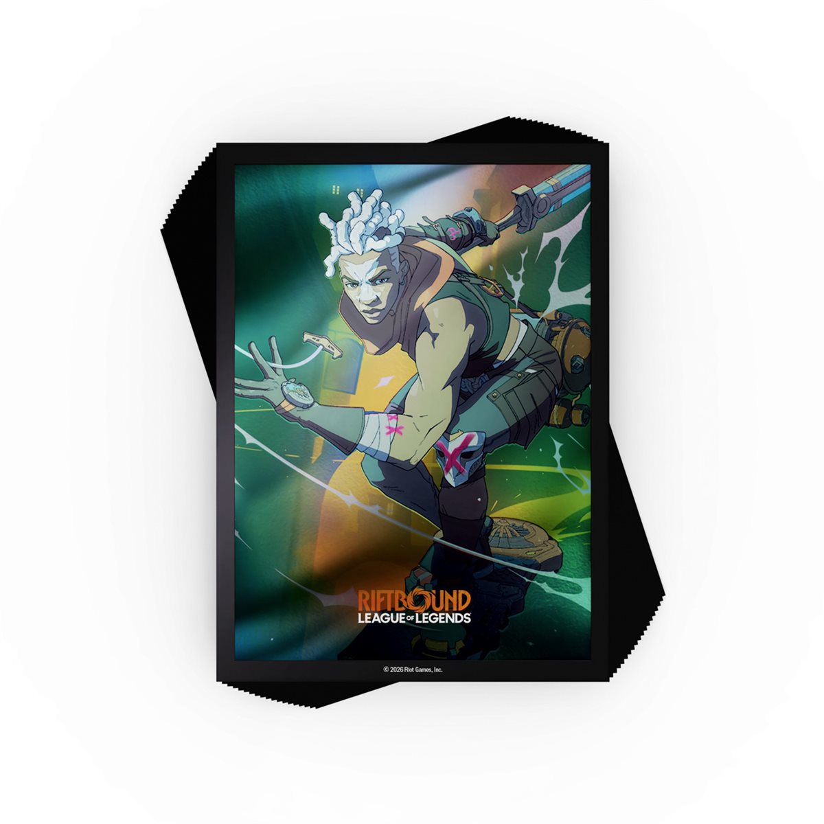 Riftbound TCG League Of Legends: Set 5 Radiance Art Sleeves 1: Ekko Boy Who Shattered Time (100Ct)