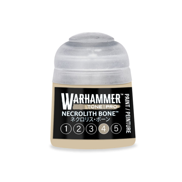 Games Workshop Citadel Warhammer Tone Pro Paint Necrolith Bone 4 12ml 20-054