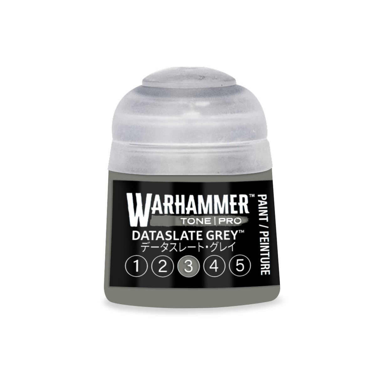 Games Workshop Citadel Warhammer Tone Pro Paint Dataslate Grey 3 12ml 20-103