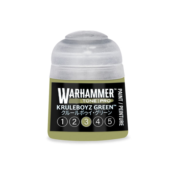 Games Workshop Citadel Warhammer Tone Pro Paint Kruleboyz Green 3 12ml 20-223