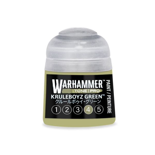 Games Workshop Citadel Warhammer Tone Pro Paint Kruleboyz Green 4 12ml 20-224