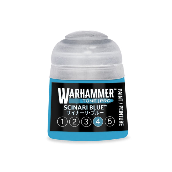 Games Workshop Citadel Warhammer Tone Pro Paint Scinari Blue 4 12ml 20-344