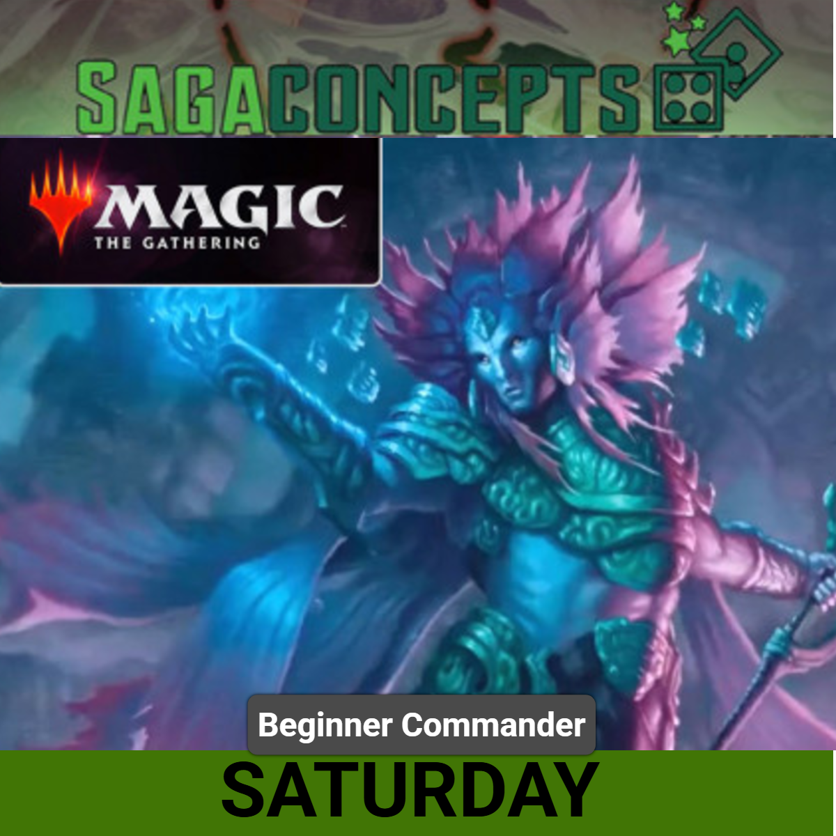 11/28/2026 Sat Magic the Gathering: Beginner Commander at 3pm - Saturday - Precons, Tier 1, and Tier 2 Decks only!