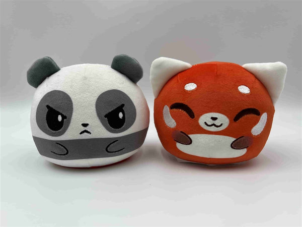 Plushiverse Reversible Plushie 4In - Panda & Red Panda