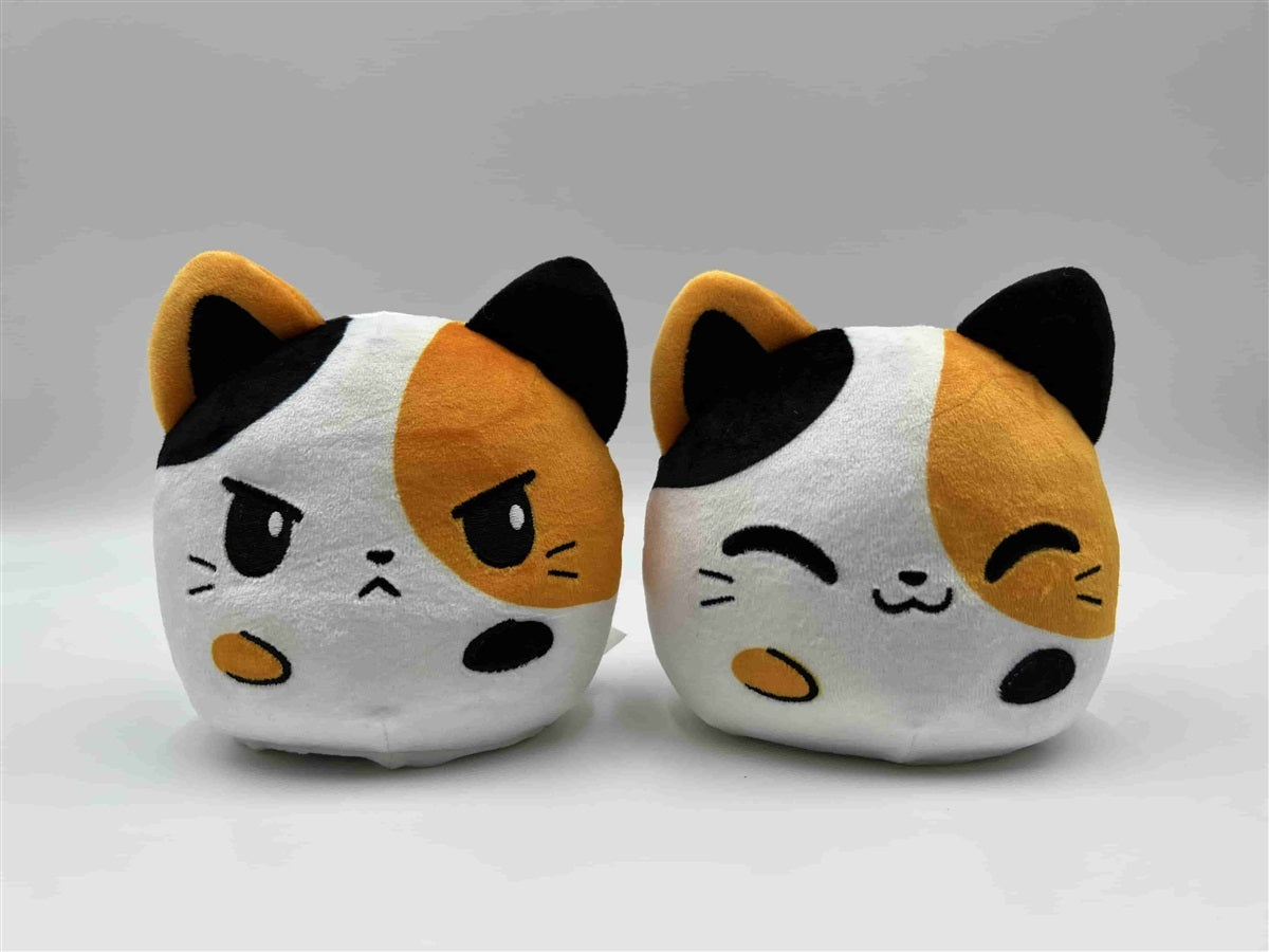 Plushiverse Reversible Plushie 4In - Cat [Happy + Angry] [Calico]