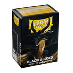 Dragon Shield Sleeves Matte Dual Black And Gold (100Ct) of 5 Pack