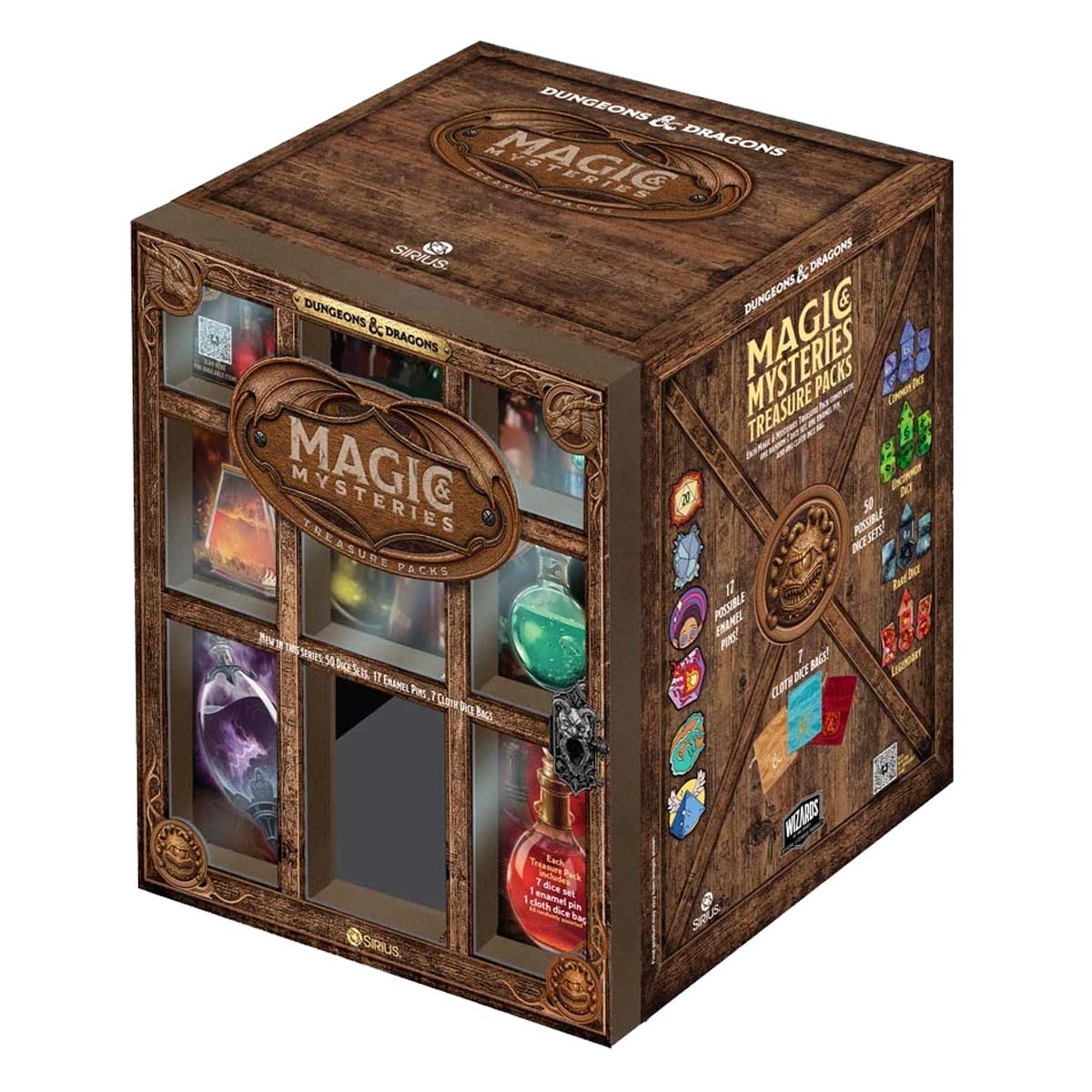 DND- Magic & Mysteries Treasure Packs Dice Set PDQ Display (1 Pack)
