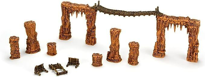 Dungeons & Dragons Wizkids WarLock Tiles Accessory Dripstone Bridges WZK-16548