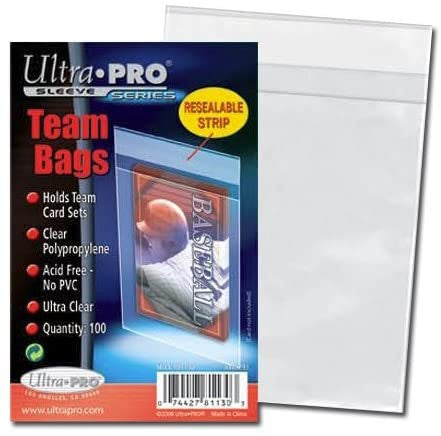 200 Ultra Pro Standard Team Bags 2 Packs of 100 New Team Set Lot Value Pack