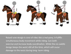 PonyCycle Pink Unicorn Ride On Horse Toy Walking & Rocking Pony for Kids Ages 4-7 Max Load 88 lbs - Ux402