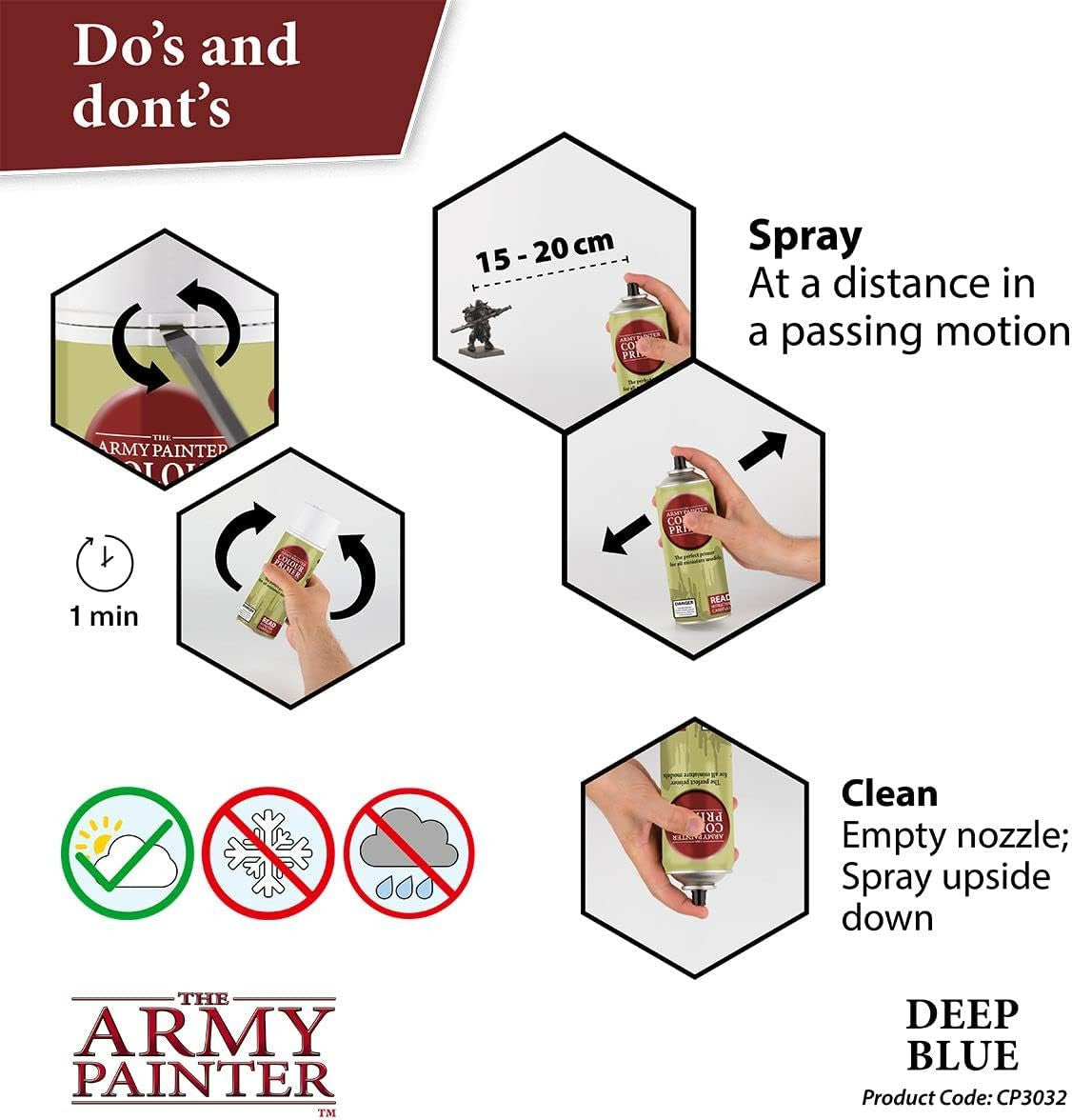 The Army Painter Color Primer Deep Blue Spray 400ml CP3032