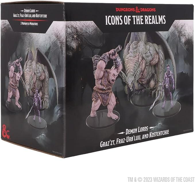 Wizkids Dungeons And Dragons Icons Of The Realms Demon Lords Graz Zt Fraz Urb Luu And Kostchtchie WZK-96267