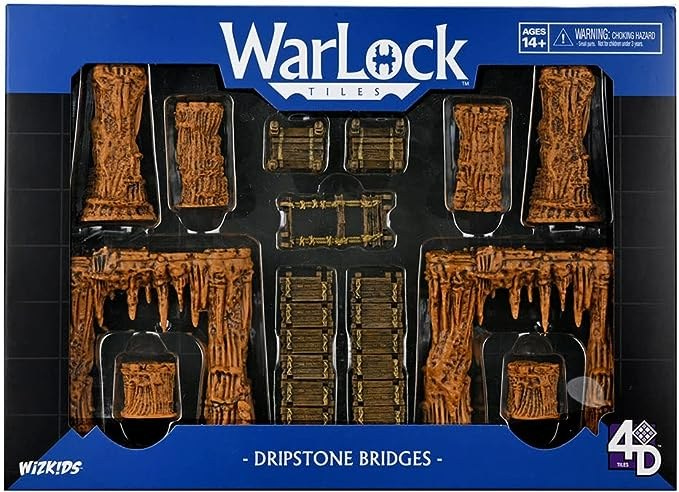 Dungeons & Dragons Wizkids WarLock Tiles Accessory Dripstone Bridges WZK-16548