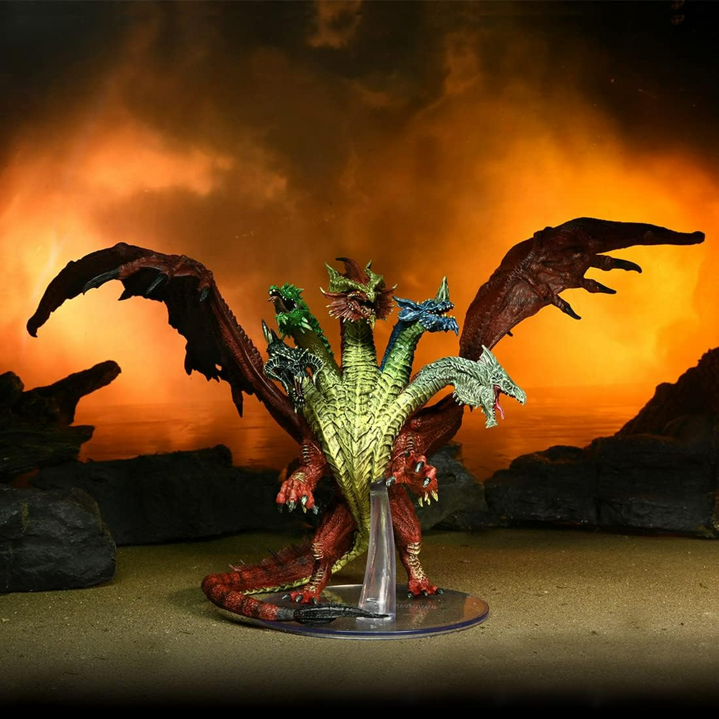 Wizkids Dungeons And Dragons Icons Of The Realms Aspect Of Tiamat Figurine 5 Headed Dragon Painted Miniature D&D WZK96142