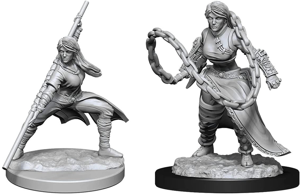 Wizkids Dungeons And Dragons Human Monk Nolzur's Marvelous Unpainted S W14 Female Miniature D&D WZK90225