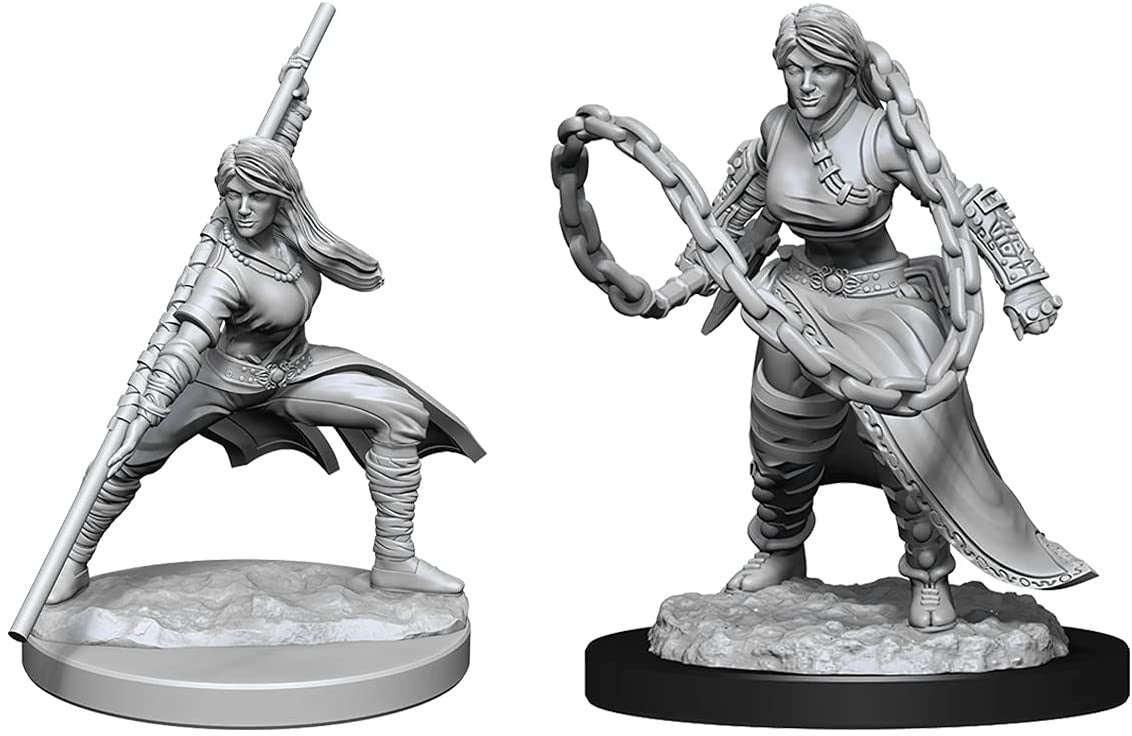 Wizkids Dungeons And Dragons Human Monk Nolzur's Marvelous Unpainted S W14 Female Miniature D&D WZK90225