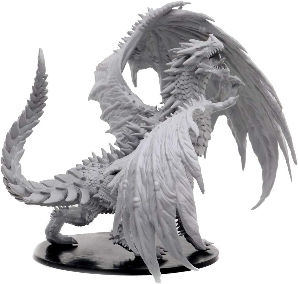 Wizkids Dungeons And Dragons D&D Pathfinder Battles Deep Cuts Unpainted Miniatures Gargantuan Red Dragon WZK73144