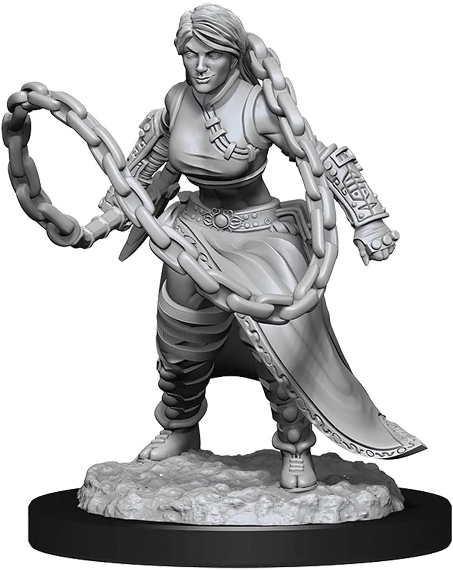 Wizkids Dungeons And Dragons Human Monk Nolzur's Marvelous Unpainted S W14 Female Miniature D&D WZK90225