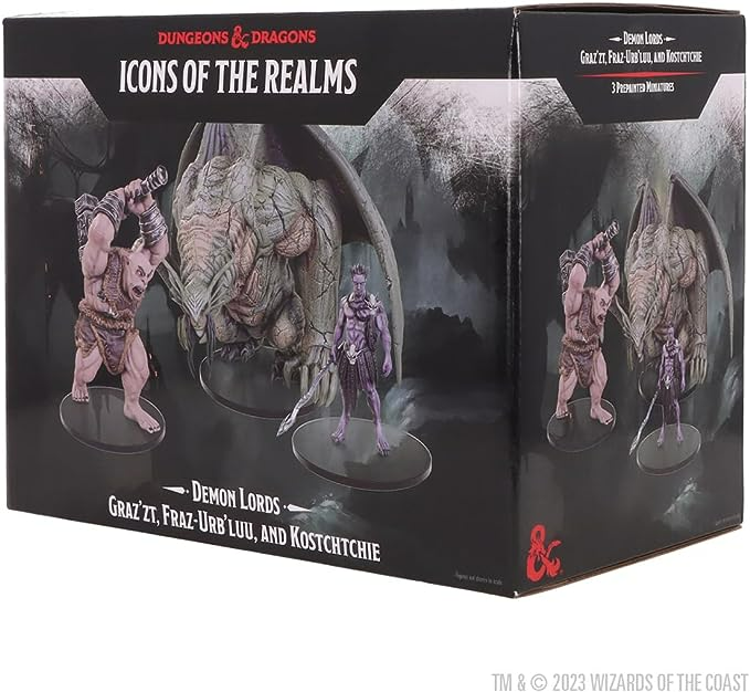 Wizkids Dungeons And Dragons Icons Of The Realms Demon Lords Graz Zt Fraz Urb Luu And Kostchtchie WZK-96267