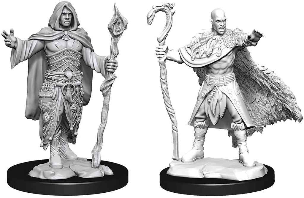 Dungeons and Dragons Wizkids Human Druid Nolzurs Marvelous Unpainted s W14 Human Druid Male Miniature D&D WZK90221