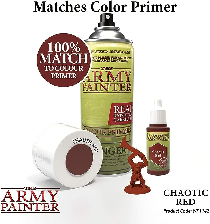 The Army Painter Warpaint Chaotic Red Non Toxic Acrylic Paint 18ml WP1142