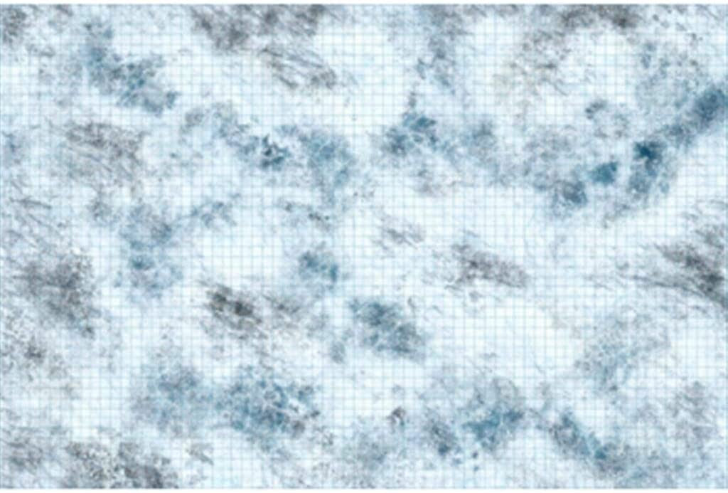 Dungeons and Dragons Wizkid Battle Mat Icons of The Realms Tundra Terrain D&D WZK96051