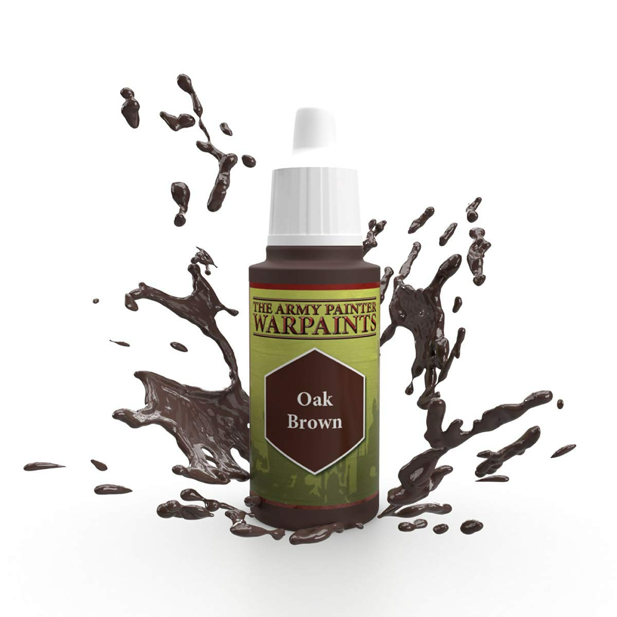 The Army Painter Warpaint Oak Brown Non Toxic Acrylic Paints 18ml WP1124
