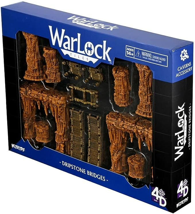 Dungeons & Dragons Wizkids WarLock Tiles Accessory Dripstone Bridges WZK-16548