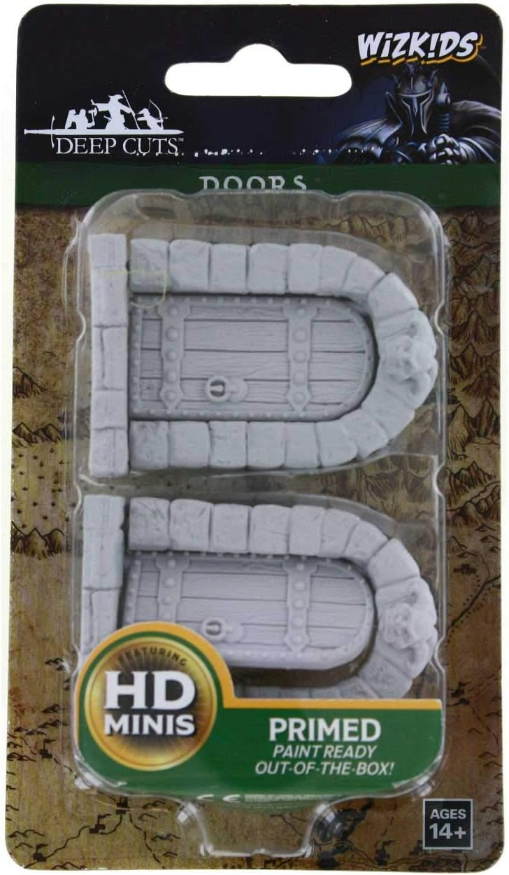 Wizkids Dungeons And Dragons Deep Cuts Unpainted Miniatures Doors WZK73360