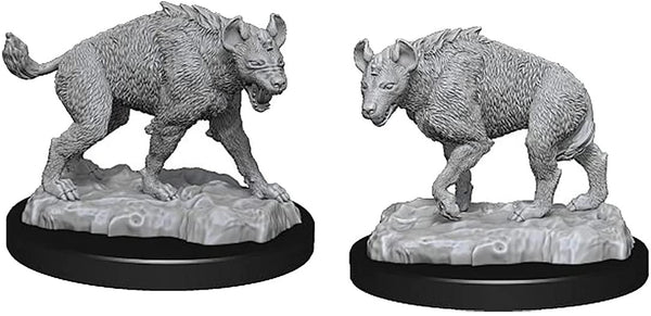 Dungeons and Dragons WizKids Unpainted Miniatures W14 Hyenas Miniatures D&D WZK90271