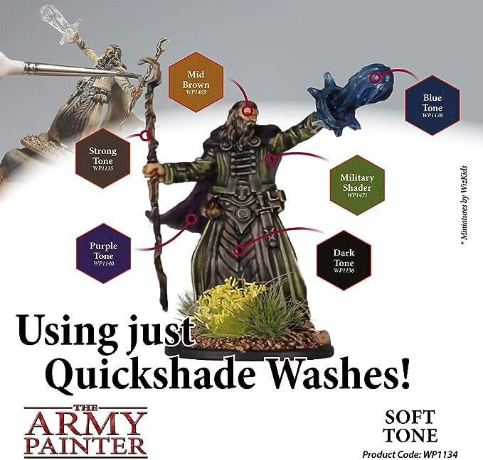 The Army Painter Quickshade Soft Tone Non Toxic Wash 18ml Paint WP1134