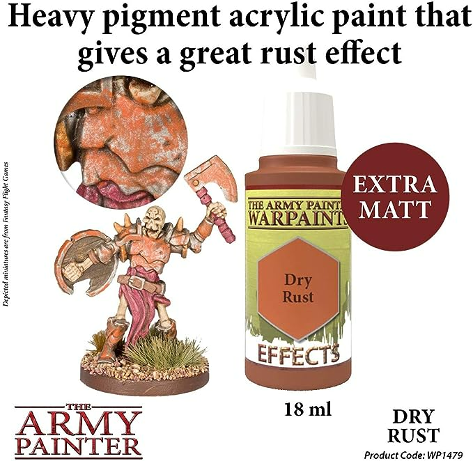 The Army Painter Warpaint Effects Dry Rust Non Toxic Acrylic Paints 18ml WP1479