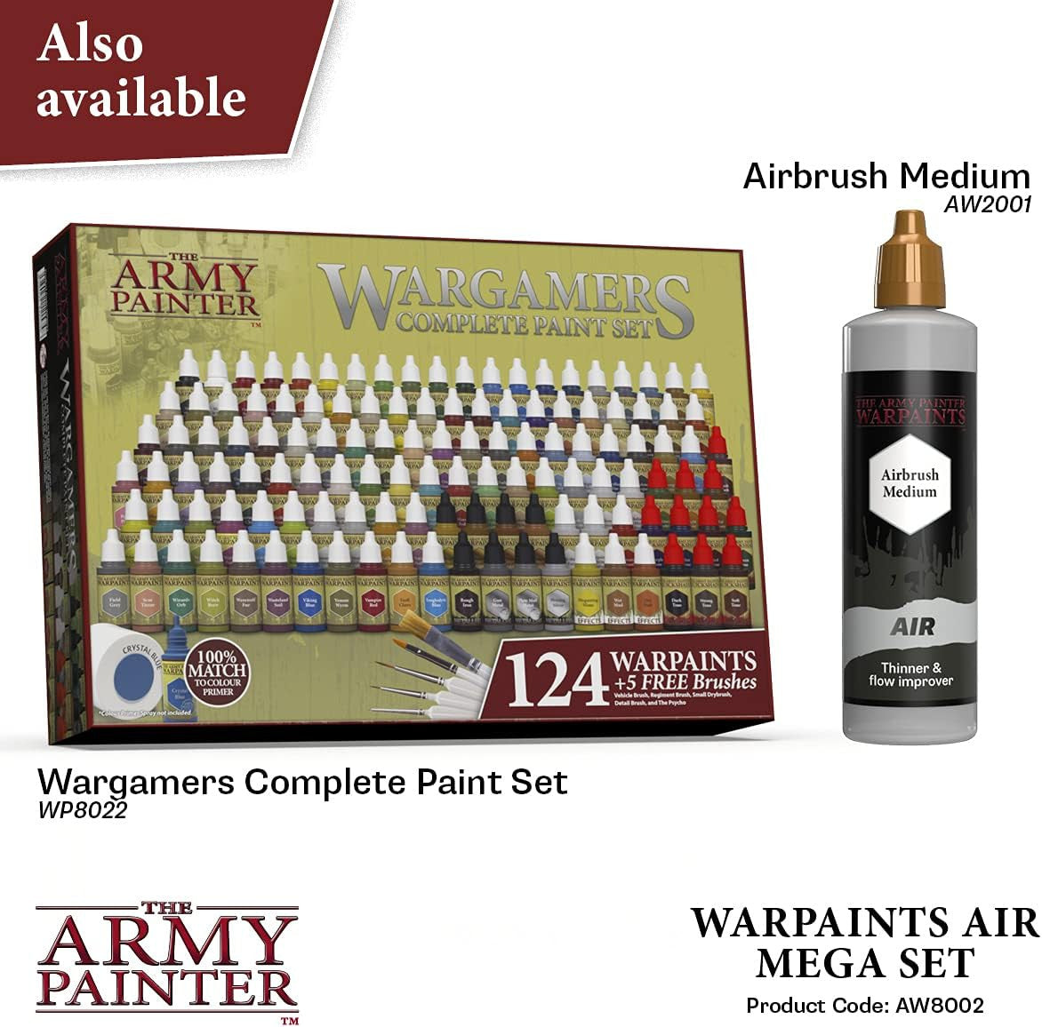 The Army Painter Warpaints Air Mega Set Non Toxic Paint Set AW8002