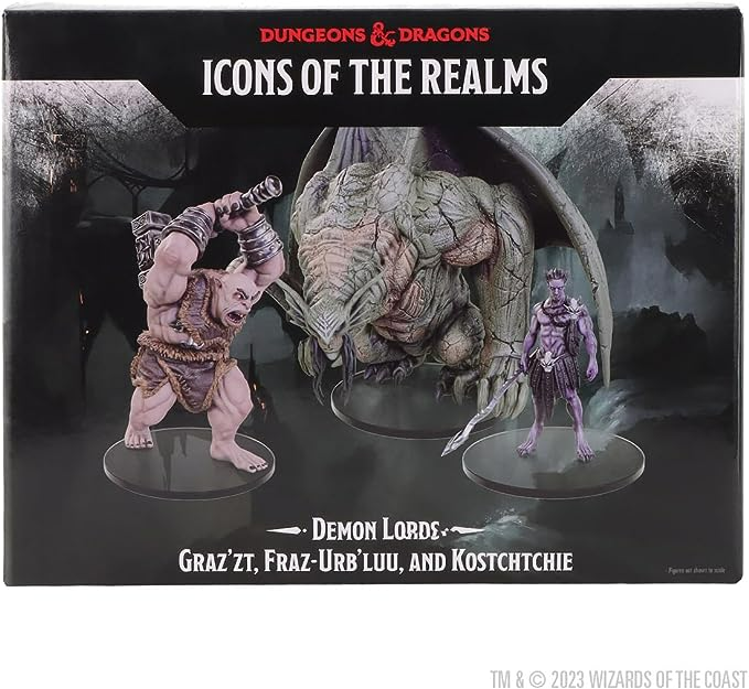 Wizkids Dungeons And Dragons Icons Of The Realms Demon Lords Graz Zt Fraz Urb Luu And Kostchtchie WZK-96267