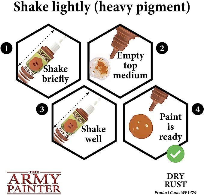 The Army Painter Warpaint Effects Dry Rust Non Toxic Acrylic Paints 18ml WP1479