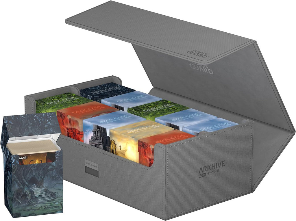 Ultimate Guard Arkhive Deck Case For Double Sleeved TCG Cards Grey 800Ct UGDDCC011256
