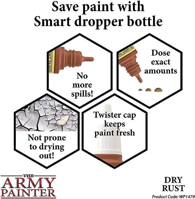 The Army Painter Warpaint Effects Dry Rust Non Toxic Acrylic Paints 18ml WP1479