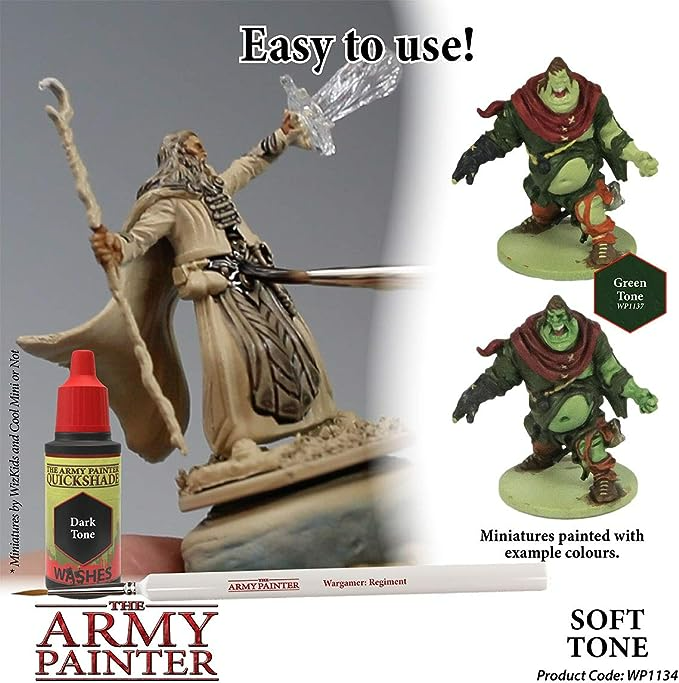 The Army Painter Quickshade Soft Tone Non Toxic Wash 18ml Paint WP1134