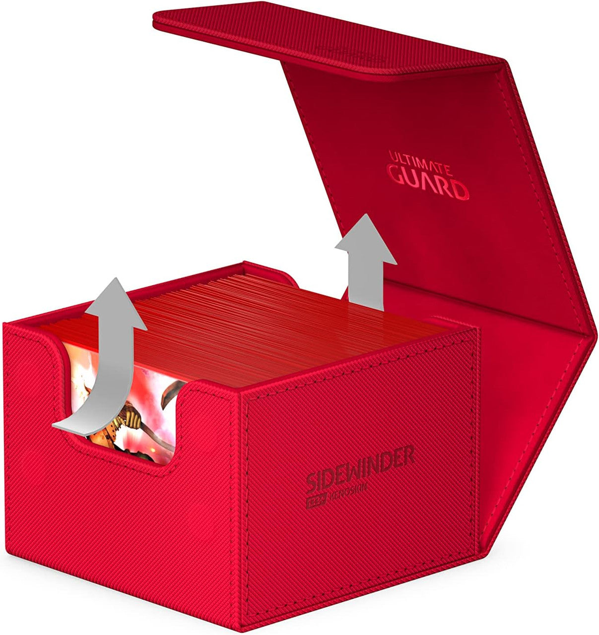 Ultimate Guard Sidewinder Deck Box Double Sleeved TCG Cards Red 133Ct UGDDC011341