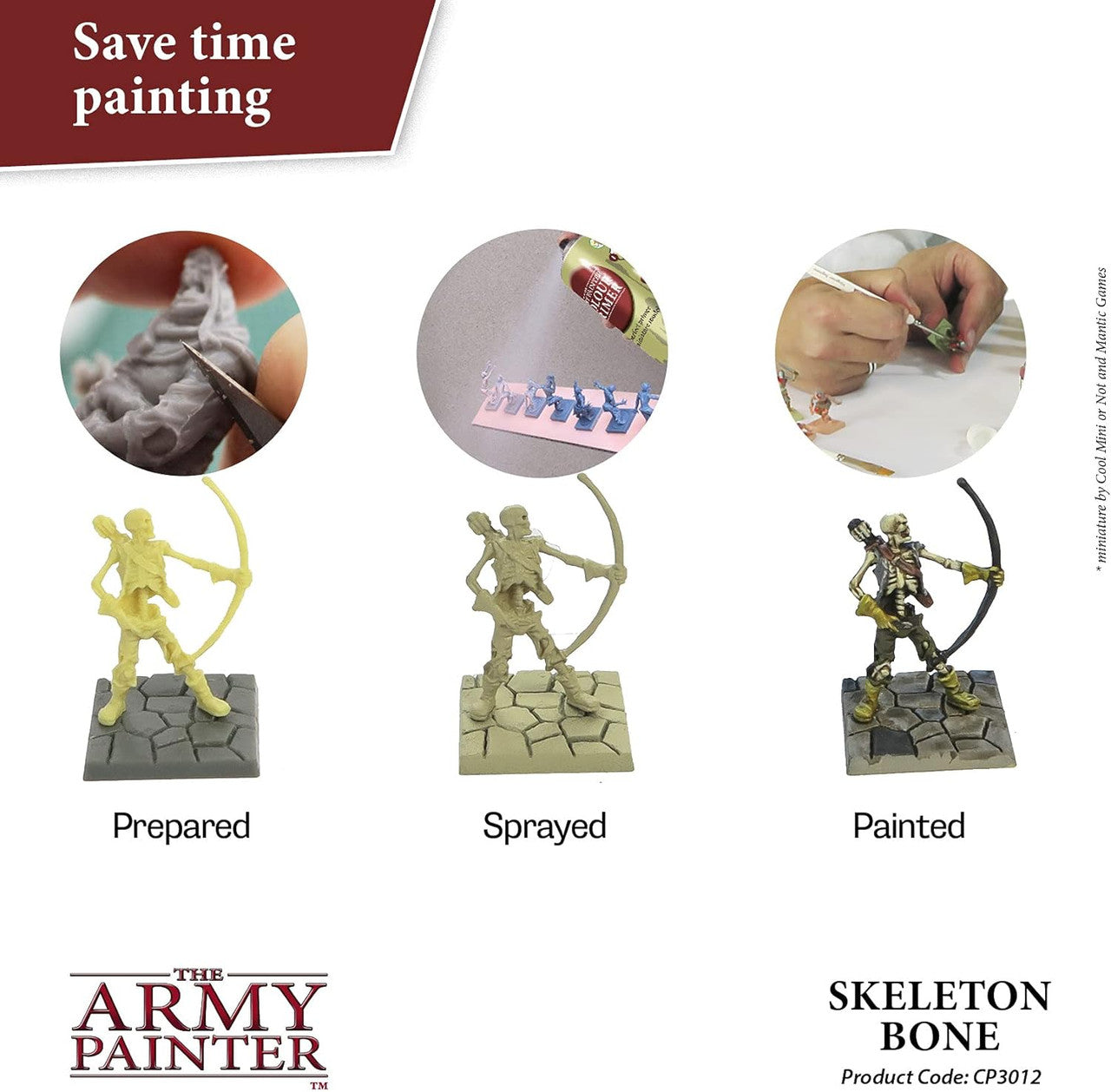 The Army Painter Color Primer Skeleton Bone Spray 400ml CP3012