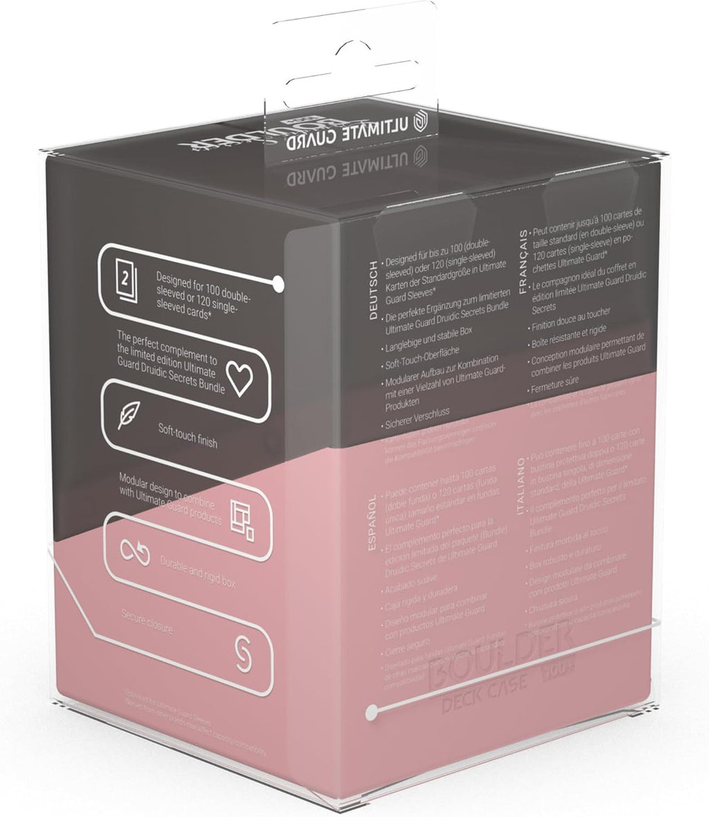 Ultimate Guard Druidic Secrets Deck Case 100+ Boulder Fatum Dusty Pink UGD011425